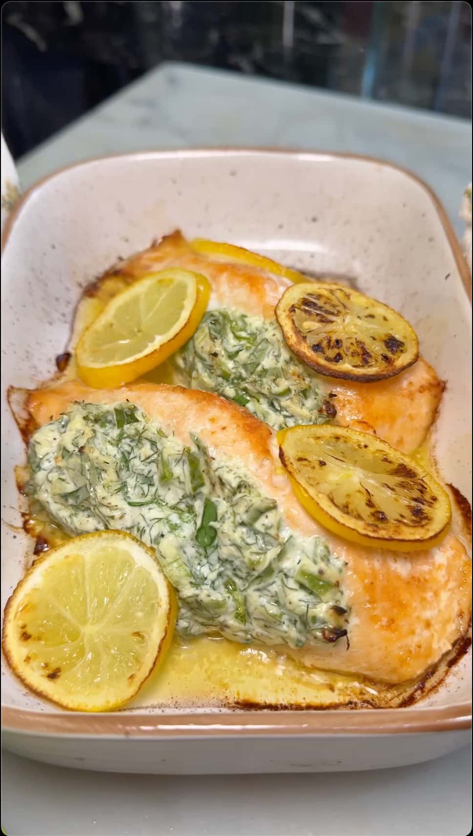 Juicy Stuffed Salmon with Creamy Filling