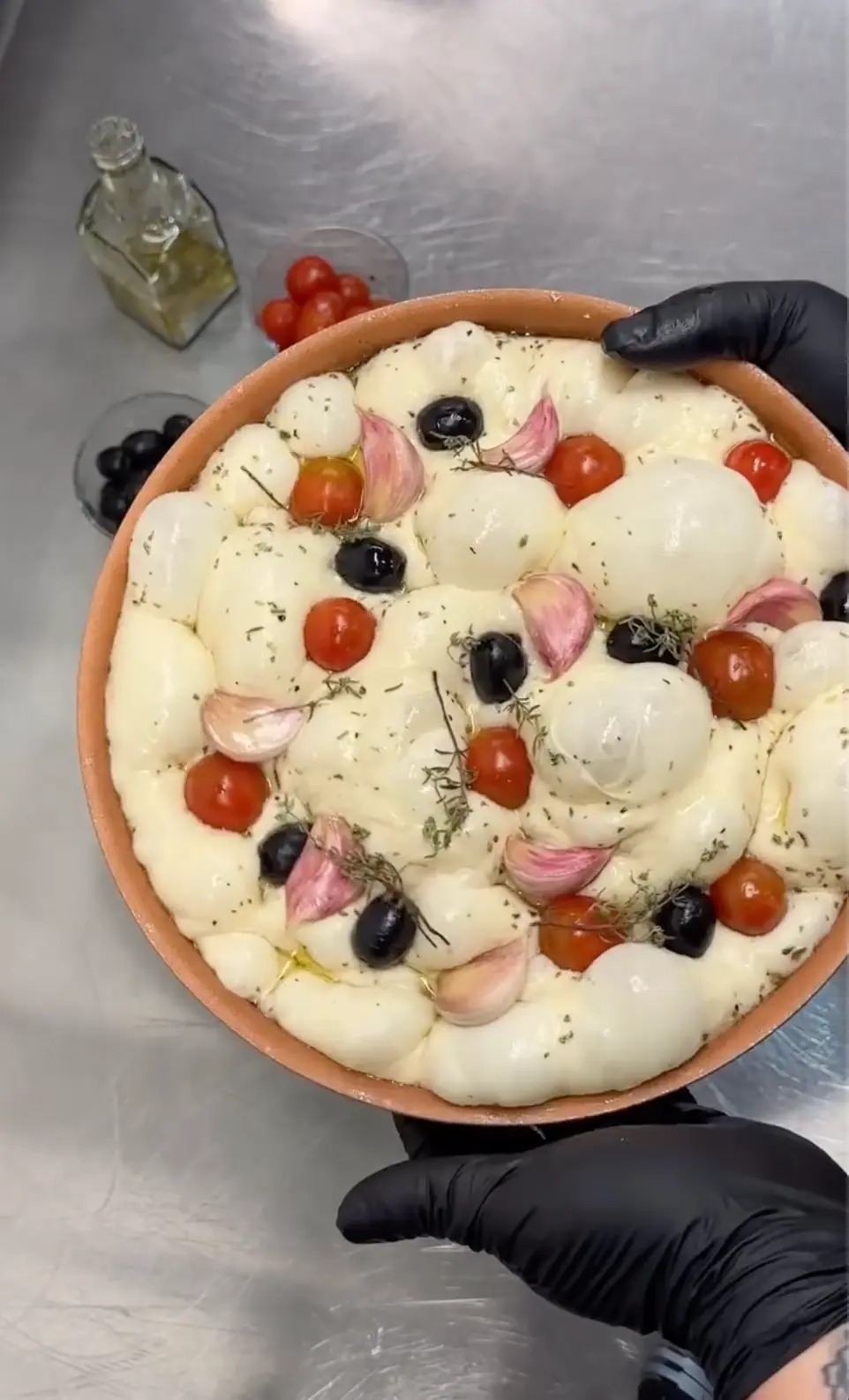 Tomato Garlic Focaccia Bread Recipe