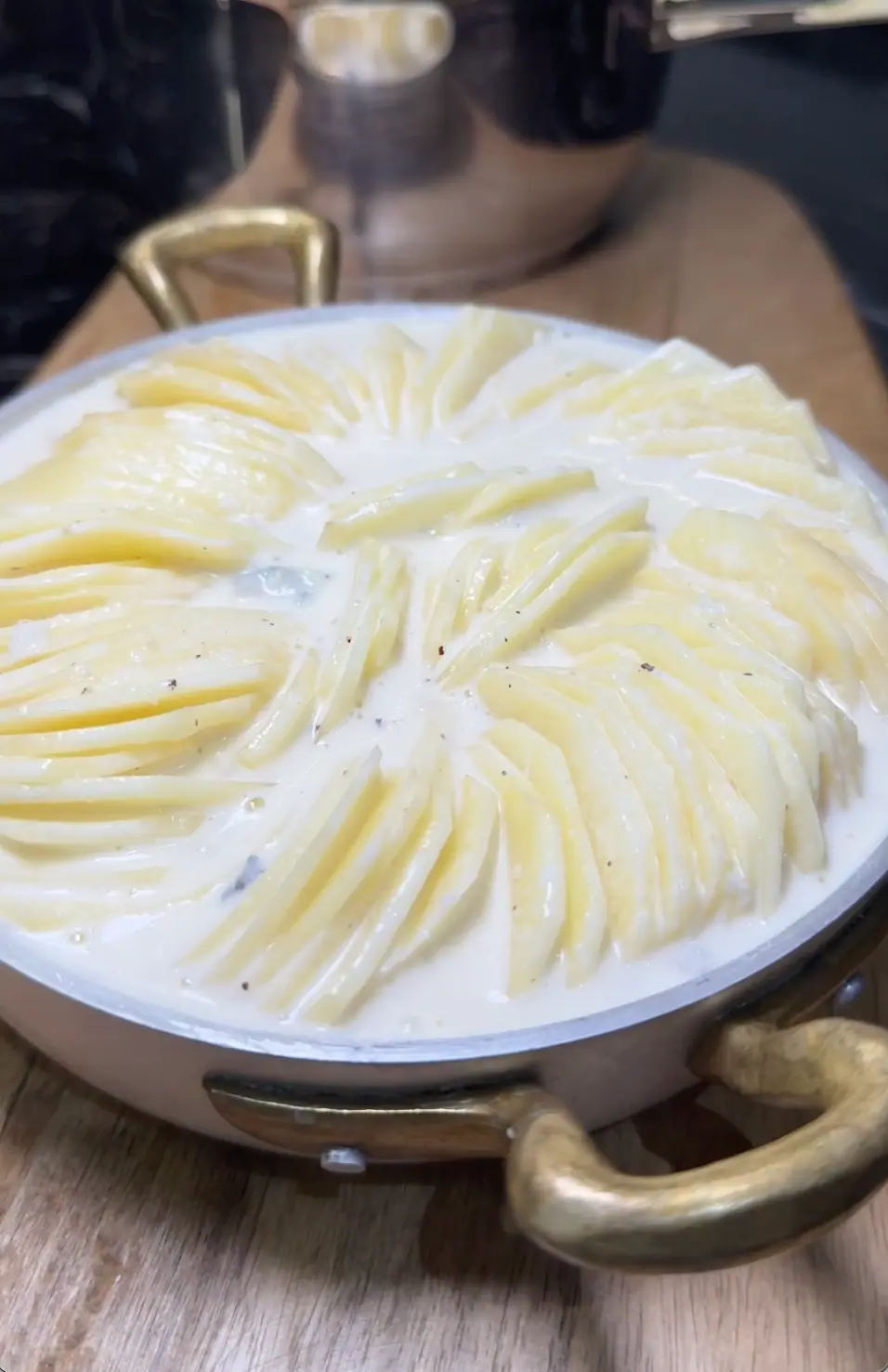 Creamy Potato Gratin with Gorgonzola