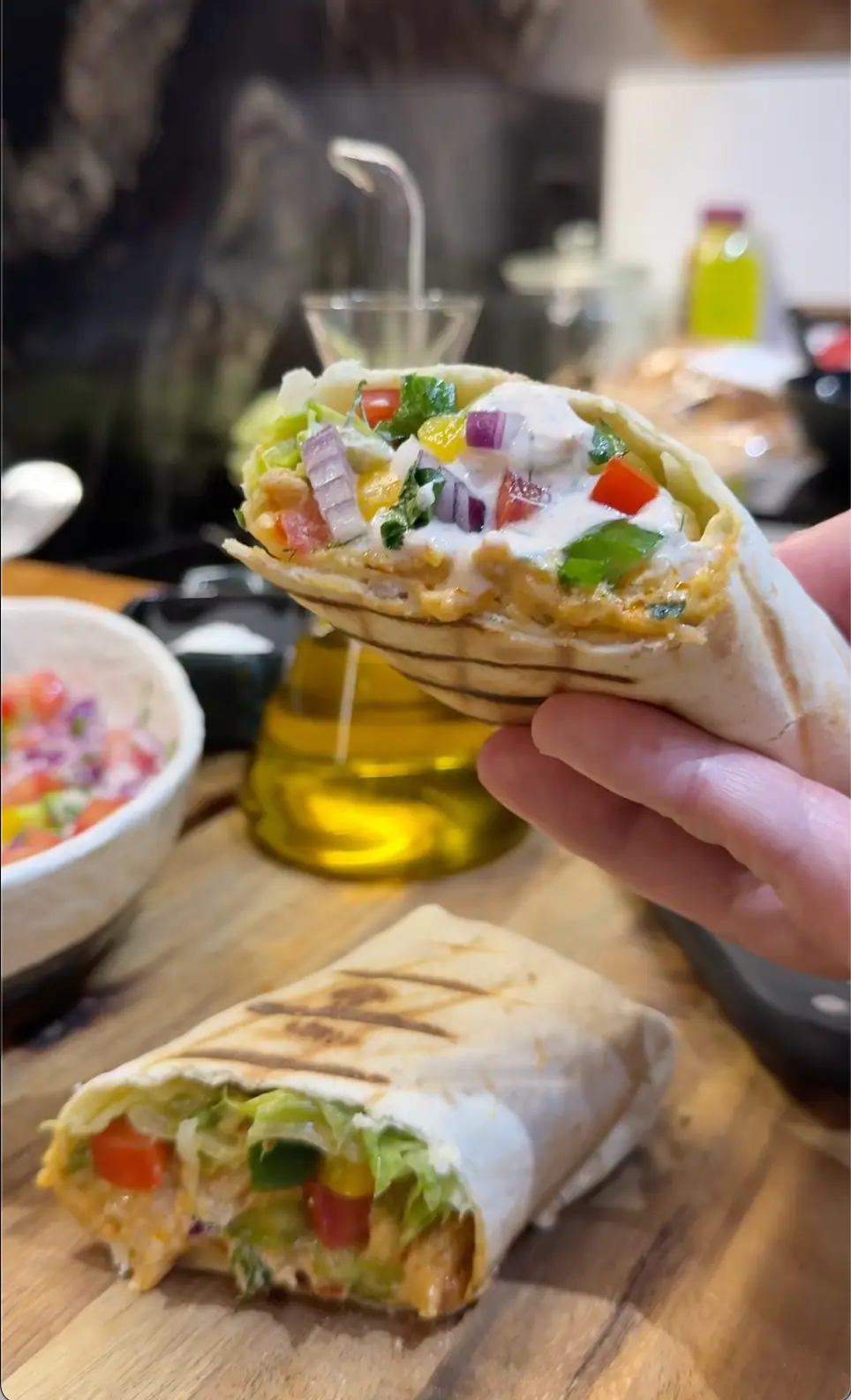 Cheesy Chicken Wraps