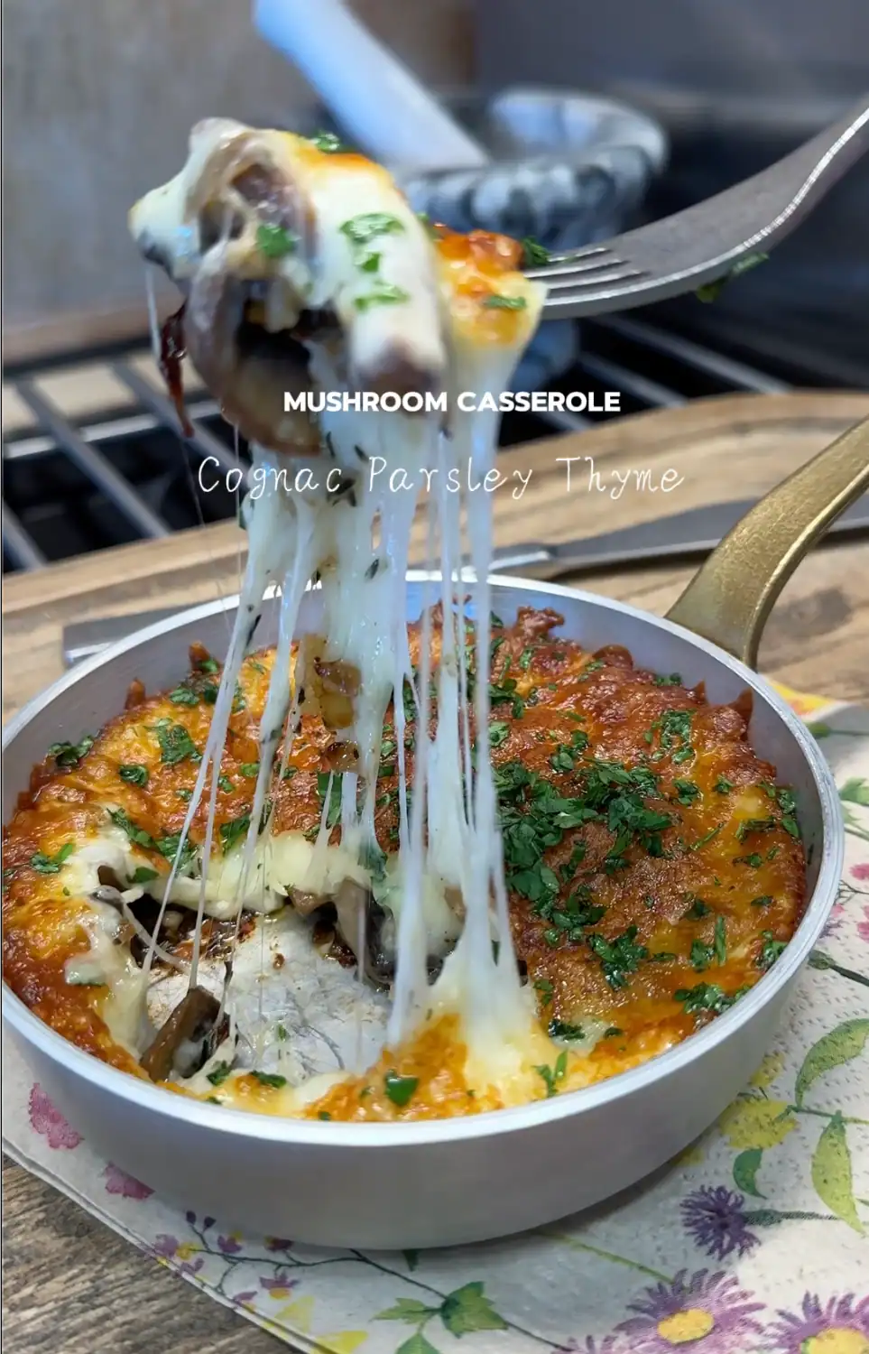 Cognac Mushroom Casserole
