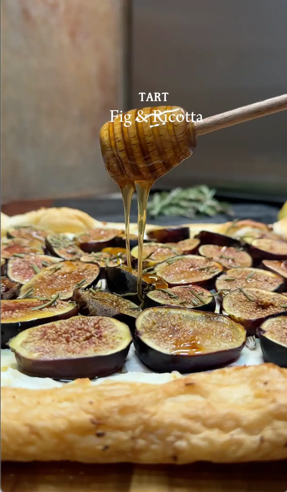 Fig and Ricotta tart