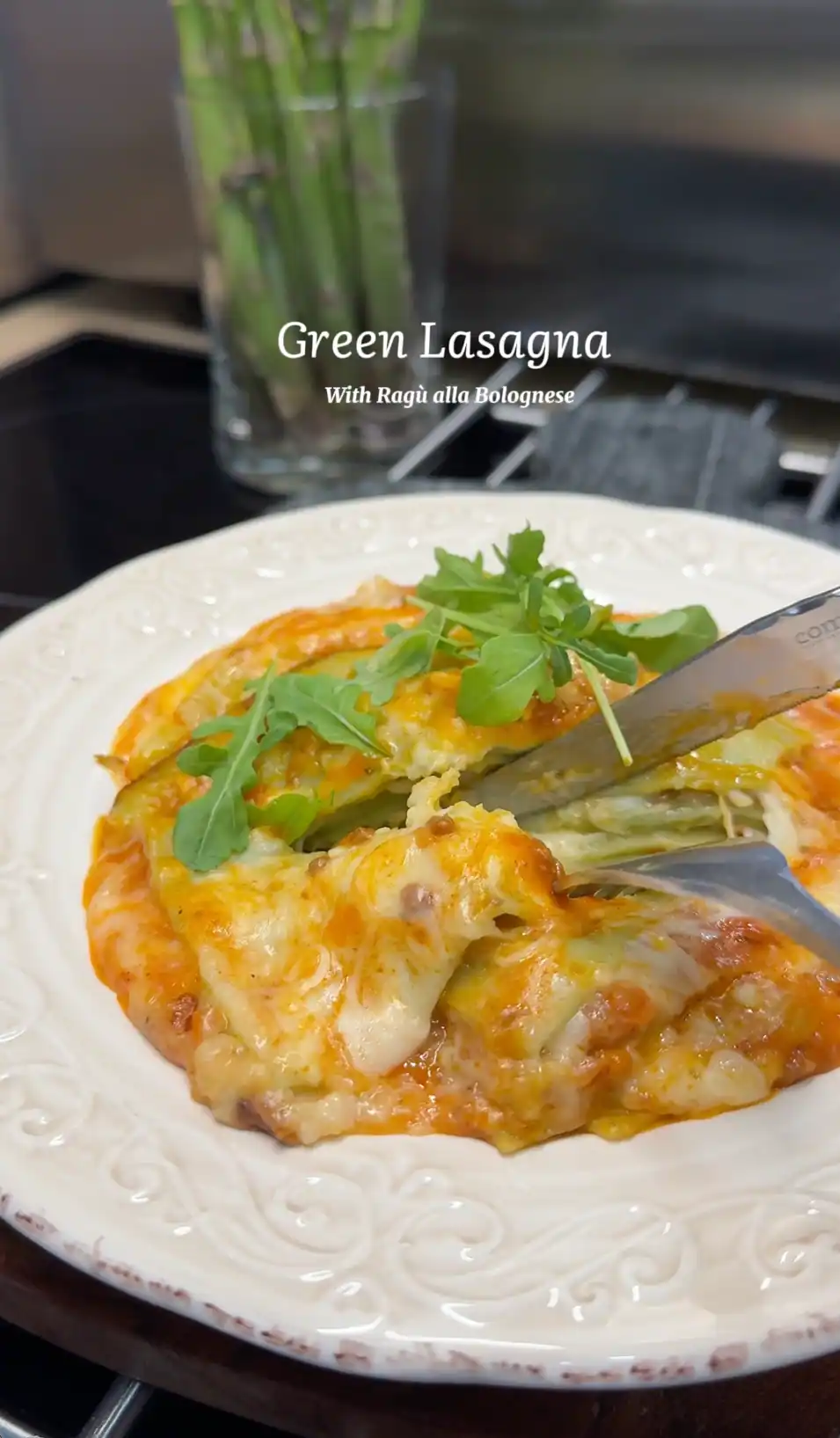 Green Lasagna with Ragu alla Bolognese