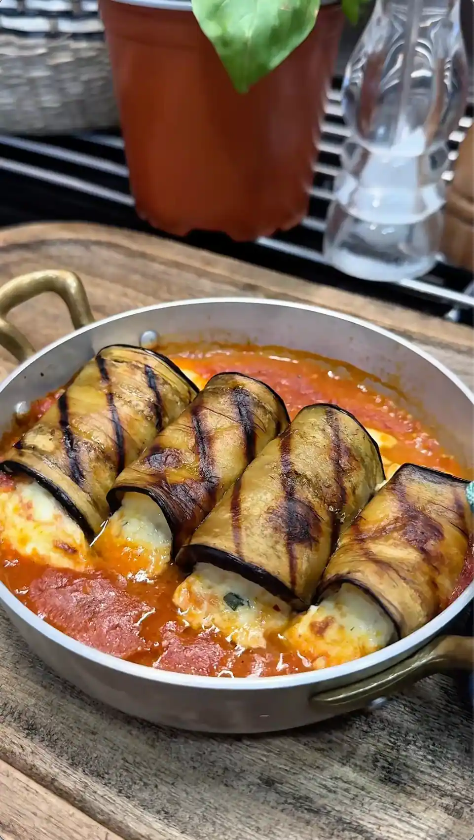 Grilled Eggplant Rollatini (Involtini di Melanzane)