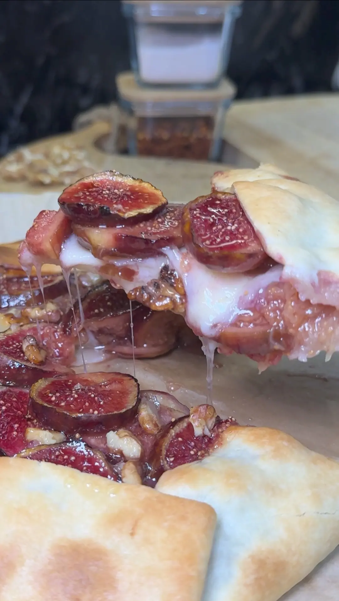 Fresh Fig Tart with Gruyère and Walnuts